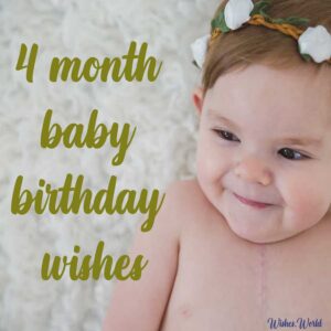 happy 4 months baby wishes